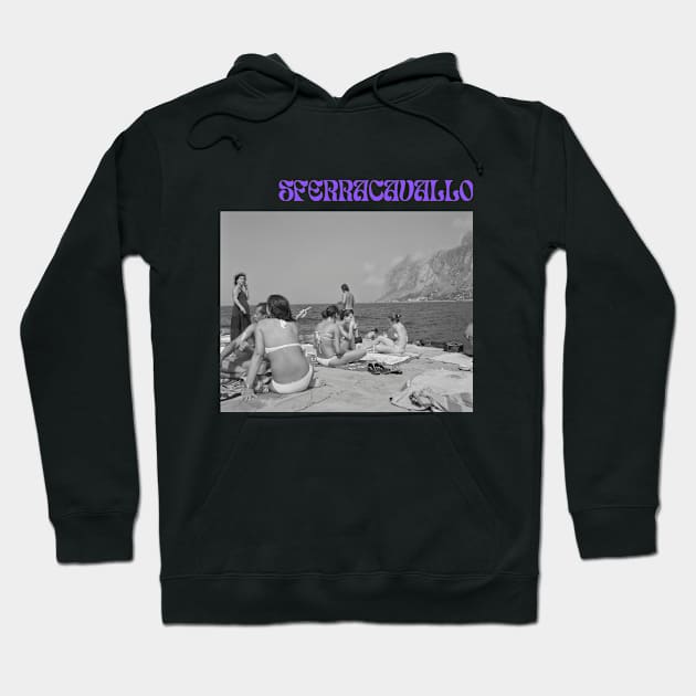 Sicily Sunbathers On The Rocks Hoodie by ChuCha